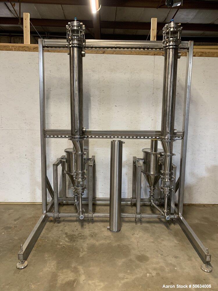 Used Custom Built "Twin 99" Falling Film Evaporator