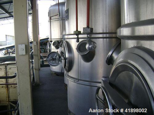 Used Ing A Rossi 3 Effect Evaporator, type ULTER 450/F. Triple effect continuous fractional evaporator, model ULTER, 316 stainless steel product contact areas, rated 4,000 kg/hour of tomato paste (i....