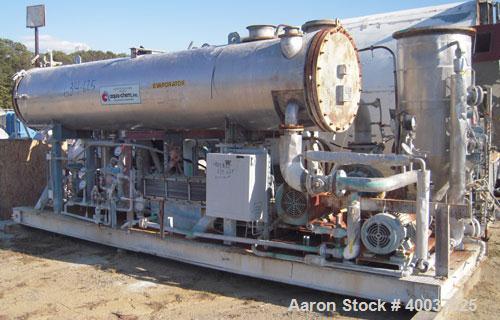 Used Aqua-Chem Batch Stainless Steel Compression Evaporator System, Model VCFC