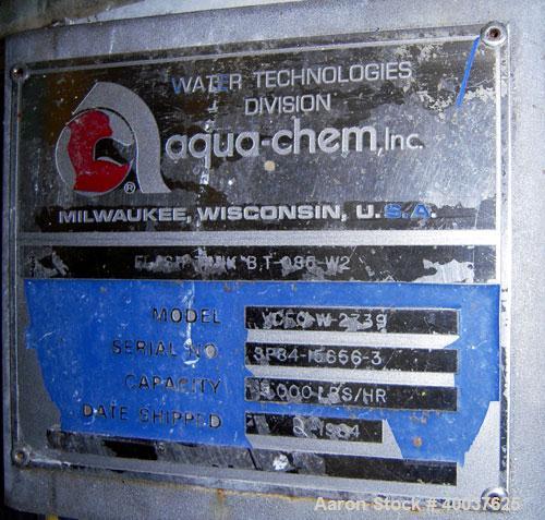 Used Aqua-Chem Batch Stainless Steel Compression Evaporator System, Model VCFC