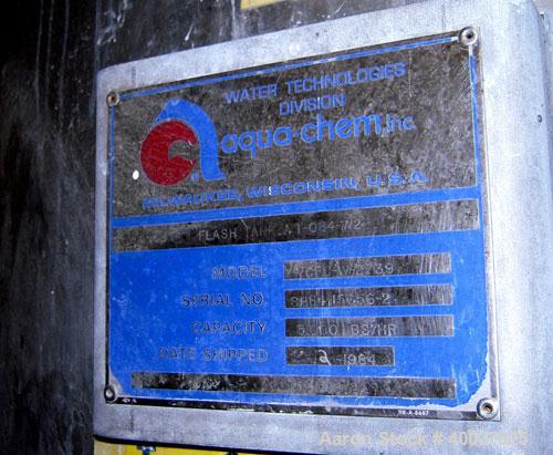 Used Aqua-Chem Batch Stainless Steel Compression Evaporator System, Model VCFC