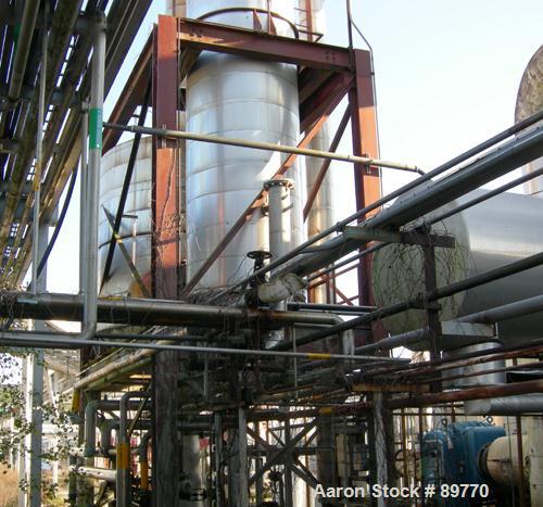 USED: Buflovak mechanical vapor compression falling film evaporator. Forced circulation. 1250 hp, 2 stage compressor. 450 hp standby single stage compressor