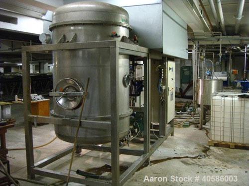 Used Vacuum Evaporator Ecotech 5000 VS-HP, 5000 liters/24 h. The vacuum evaporator is made for concentrate acidic liquid wastes and, therefore, all liquid touching parts are made of acid proof steel ...