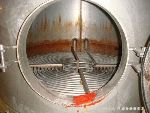 Used Vacuum Evaporator Ecotech 5000 VS-HP, 5000 liters/24 h. The vacuum evaporator is made for concentrate acidic liquid wastes and, therefore, all liquid touching parts are made of acid proof steel ...
