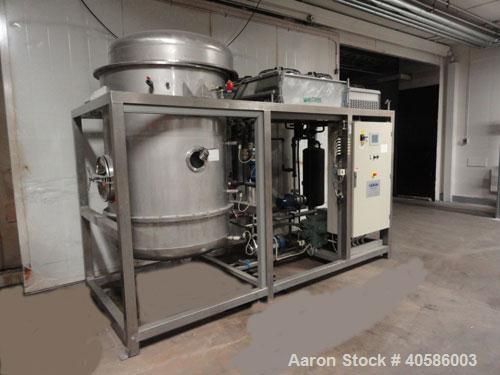 Used Vacuum Evaporator Ecotech 5000 VS-HP, 5000 liters/24 h. The vacuum evaporator is made for concentrate acidic liquid wastes and, therefore, all liquid touching parts are made of acid proof steel ...