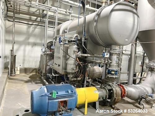 Used Caloris MVR Forced Circulation Evaporator System | Model Evaproco1 | 2000 kg/hr Evaporation Rate | Complete System