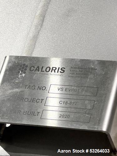 Used Caloris MVR Forced Circulation Evaporator System | Model Evaproco1 | 2000 kg/hr Evaporation Rate | Complete System