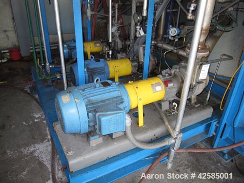 Used- GEA / Niro Falling Film Mechanical Vapor Recompression (MVR) Evaporator. Single effect, approximately 1,500 square fee...