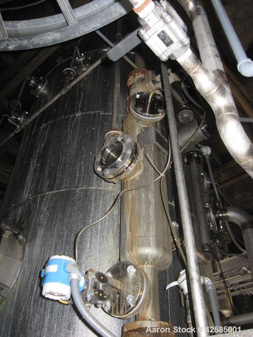 Used GEA / Niro Falling Film Mechanical Vapor Recompression (MVR) Evaporator. Single effect, approximately 1,500 square feet. Evaporative capacity: 3,688 lb/hour water. Materials of construction: pri...
