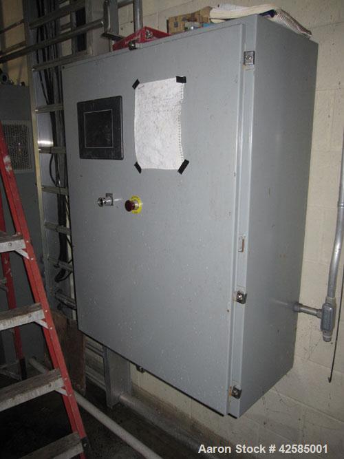Used GEA / Niro Falling Film Mechanical Vapor Recompression (MVR) Evaporator. Single effect, approximately 1,500 square feet. Evaporative capacity: 3,688 lb/hour water. Materials of construction: pri...