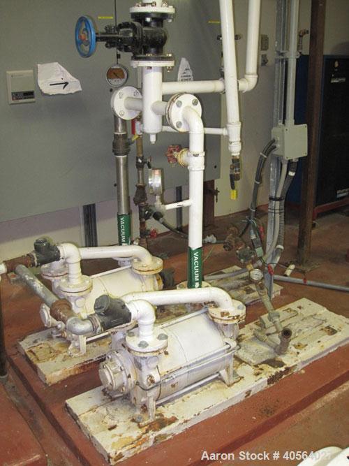 Used Ing. A. Rossi Triple Effect Continuous Fractional Evaporator, model ULTER, 316 stainless steel product contact areas. Approximately 2,500 to 3,000 square foot area. Forced circulation, rising fi...