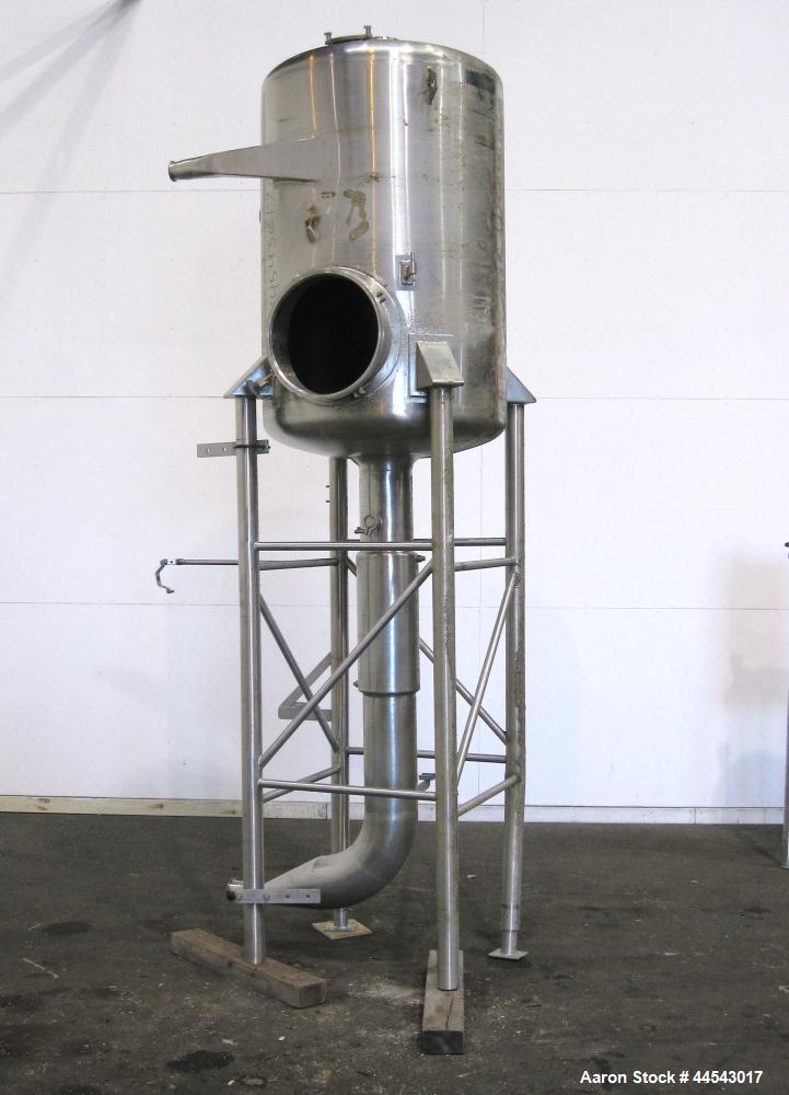 Used Stainless Steel 200 Gallon Evaporator Vapor Body Tank