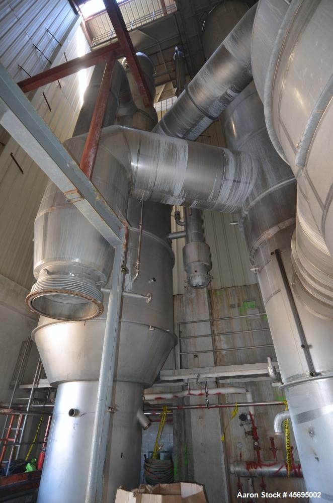 Used C.E. Rogers MVR Mechanical Vapor Re-compression Double Effect Evaporator