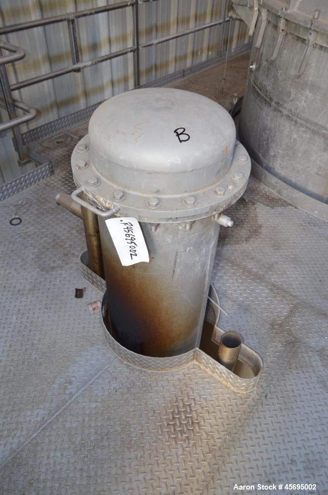 Used C.E. Rogers MVR Mechanical Vapor Re-compression Double Effect Evaporator