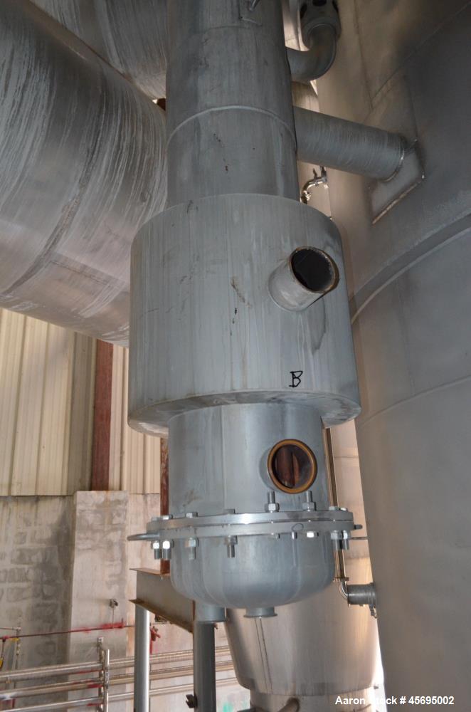 Used C.E. Rogers MVR Mechanical Vapor Re-compression Double Effect Evaporator
