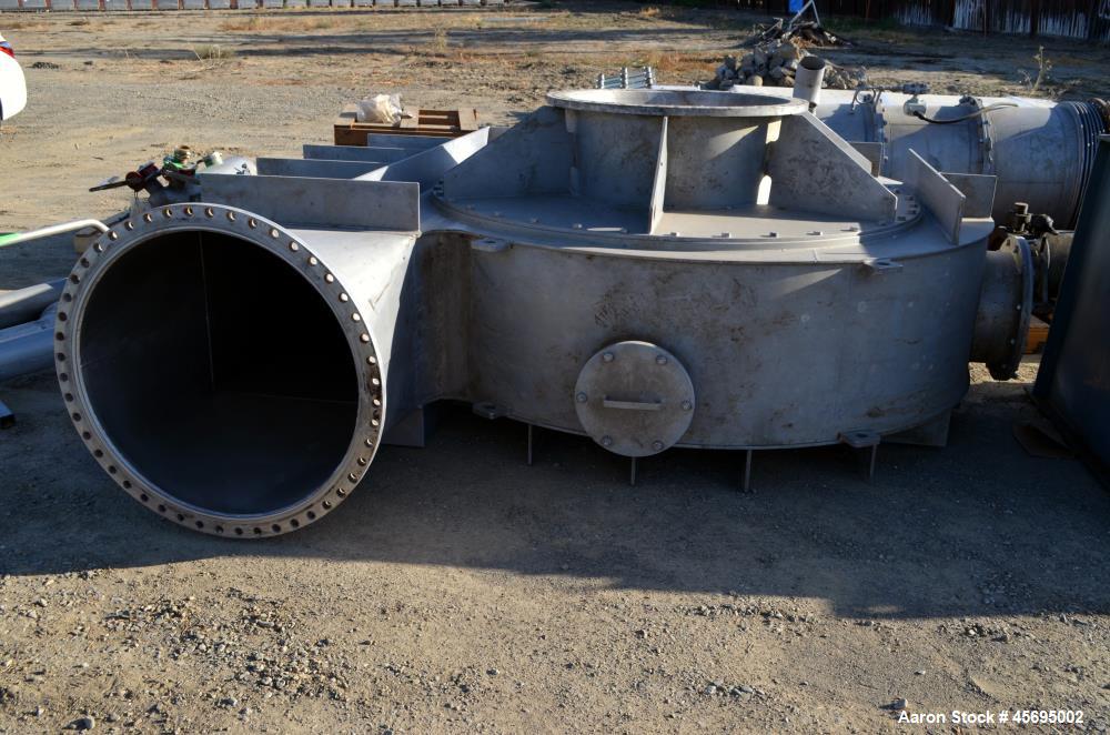 Used C.E. Rogers MVR Mechanical Vapor Re-compression Double Effect Evaporator