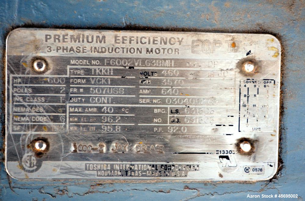 Used C.E. Rogers MVR Mechanical Vapor Re-compression Double Effect Evaporator