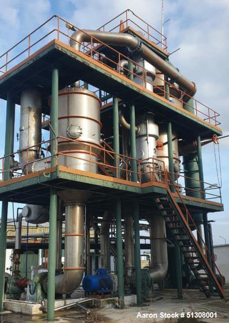 Used Rossi & Catelli Triple Effect Film Evaporator