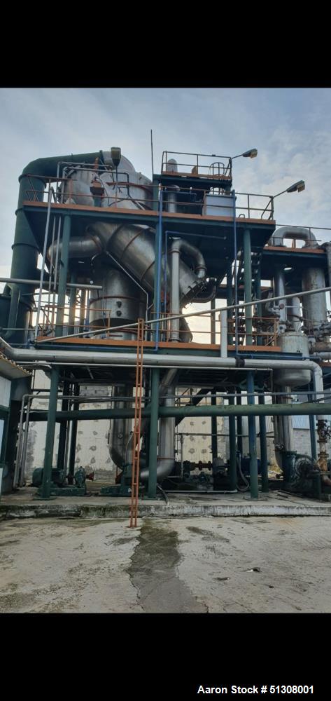 Used Rossi & Catelli Triple Effect Film Evaporator