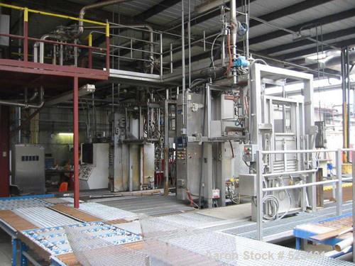 USED: Rossi Catelli double effect evaporator, model T60, rated 48,400 lbs/hour water evaporation, feed rate of 60,000 lbs/hour, finished product rate of 12,000 lbs/hour, 316 stainless steel. Used to ...