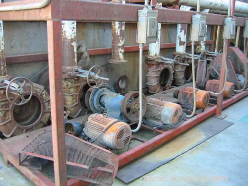 USED: Rossi Catelli double effect evaporator, model T60, rated 48,400 lbs/hour water evaporation, feed rate of 60,000 lbs/hour, finished product rate of 12,000 lbs/hour, 316 stainless steel. Used to ...