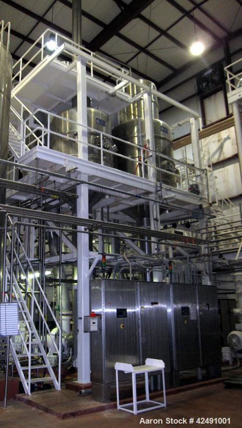 Used Stainless Steel Ing. A. Rossi Double Effect Evaporator, Model VLT 12000