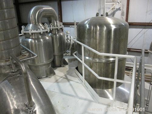 Used Stainless Steel Ing. A. Rossi Double Effect Evaporator, Model VLT 12000
