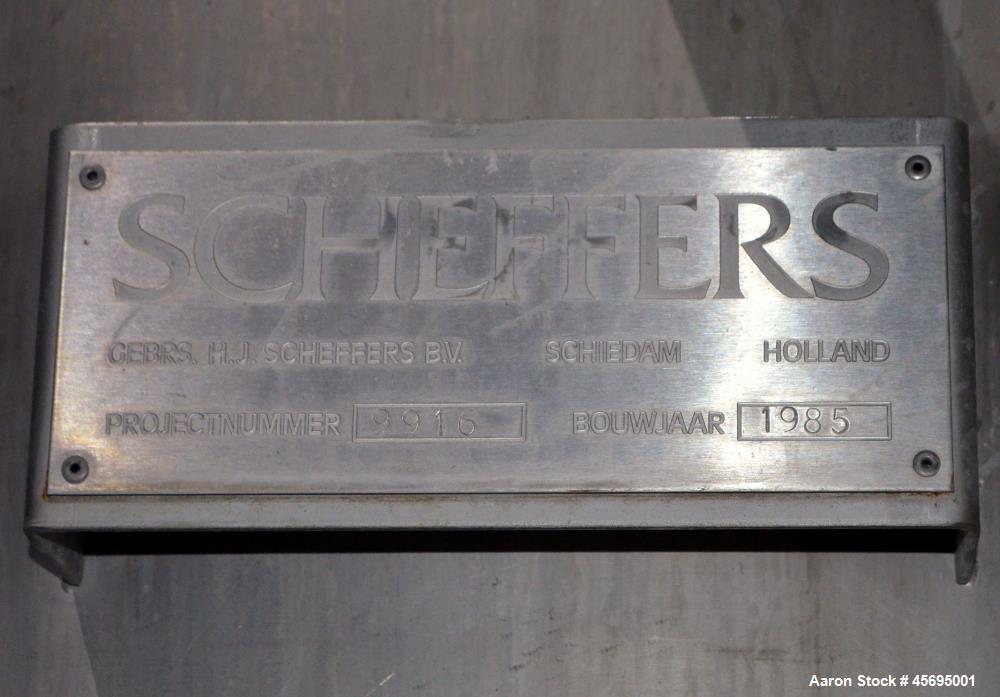 Used Scheffers TVR Thermo Vapor Recompression 6 Effect Evaporator