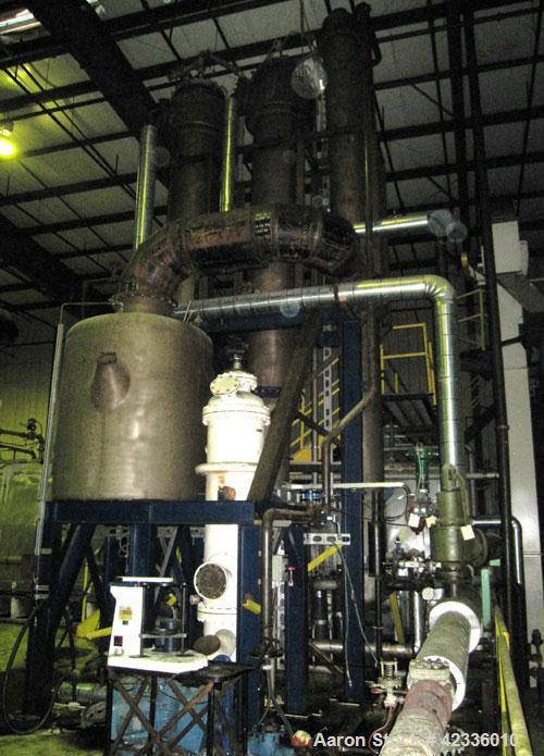 Used- Stainless Steel Triple Effect Falling Film Evaporator