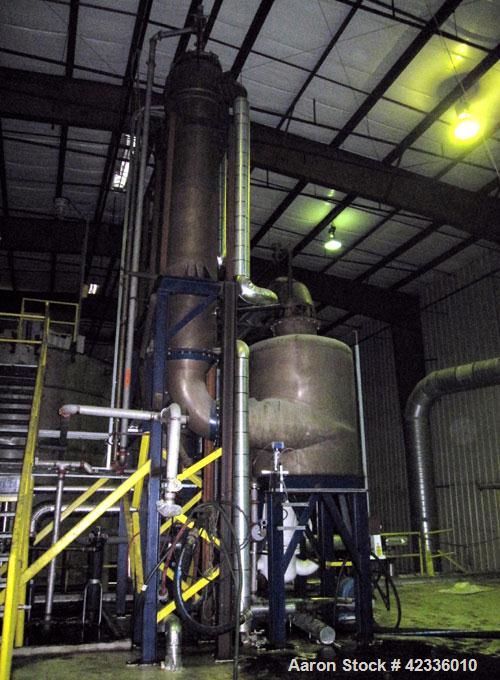 Used- Stainless Steel Triple Effect Falling Film Evaporator