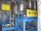 Used GEA / Niro Falling Film Mechanical Vapor Recompression (MVR) Evaporator. Single effect, approximately 1,500 square feet. Evaporative capacity: 3,688 lb/hour water. Materials of construction: pri...