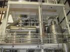 Used Ing. A. Rossi Triple Effect Continuous Fractional Evaporator, model ULTER, 316 stainless steel product contact areas. Approximately 2,500 to 3,000 square foot area. Forced circulation, rising fi...