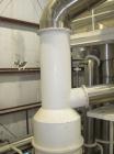 Used Ing. A. Rossi Triple Effect Continuous Fractional Evaporator, model ULTER, 316 stainless steel product contact areas. Approximately 2,500 to 3,000 square foot area. Forced circulation, rising fi...