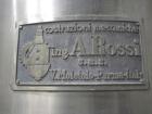 Used Ing. A. Rossi Triple Effect Continuous Fractional Evaporator, model ULTER, 316 stainless steel product contact areas. Approximately 2,500 to 3,000 square foot area. Forced circulation, rising fi...