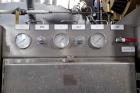 Used MECO Vapor Compression Still, Model PES1000MSSH. Nominally rated 1000 gph. 75 hp blower. Skid mounted. Serial# 7702, built 2001.