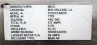 Used MECO Vapor Compression Still, Model PES1000MSSH. Nominally rated 1000 gph. 75 hp blower. Skid mounted. Serial# 7701, built 2001.