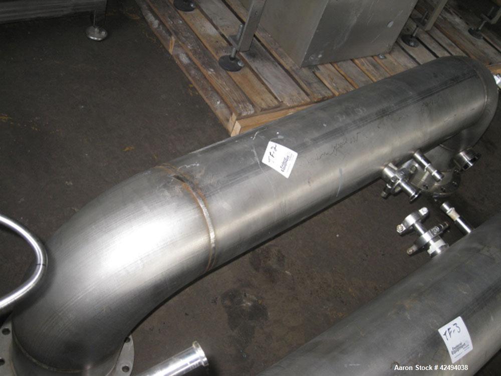 Used Artisan Rotoherm evaporation system, consisting of One 5 sq ft surface area Artisan Rototherm counter-curent evaporator, 316L stainless steel construction, approximately 18" diameter x 48" long ...