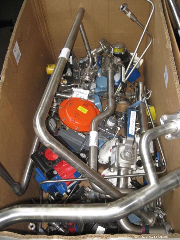 Used Artisan Rotoherm evaporation system, consisting of One 5 sq ft surface area Artisan Rototherm counter-curent evaporator, 316L stainless steel construction, approximately 18" diameter x 48" long ...