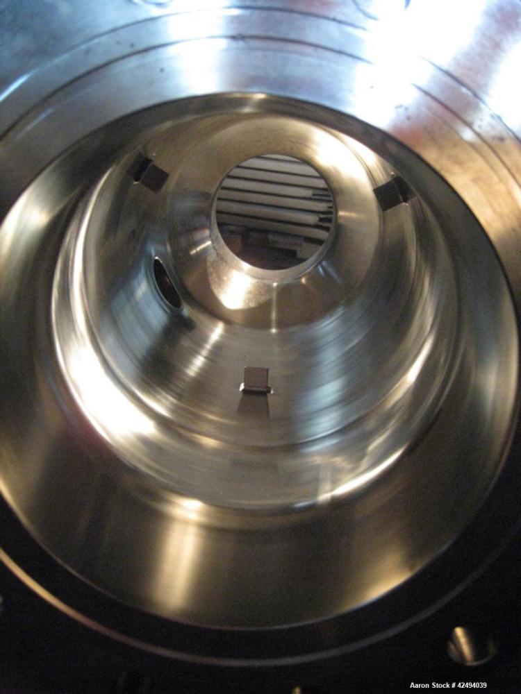 Used Artisan Rotoherm evaporation system, consisting of (1) 5 sq ft surface area Artisan Rototherm counter-curent evaporator, 316L stainless steel construction, approximately 18" diameter x 48" long ...