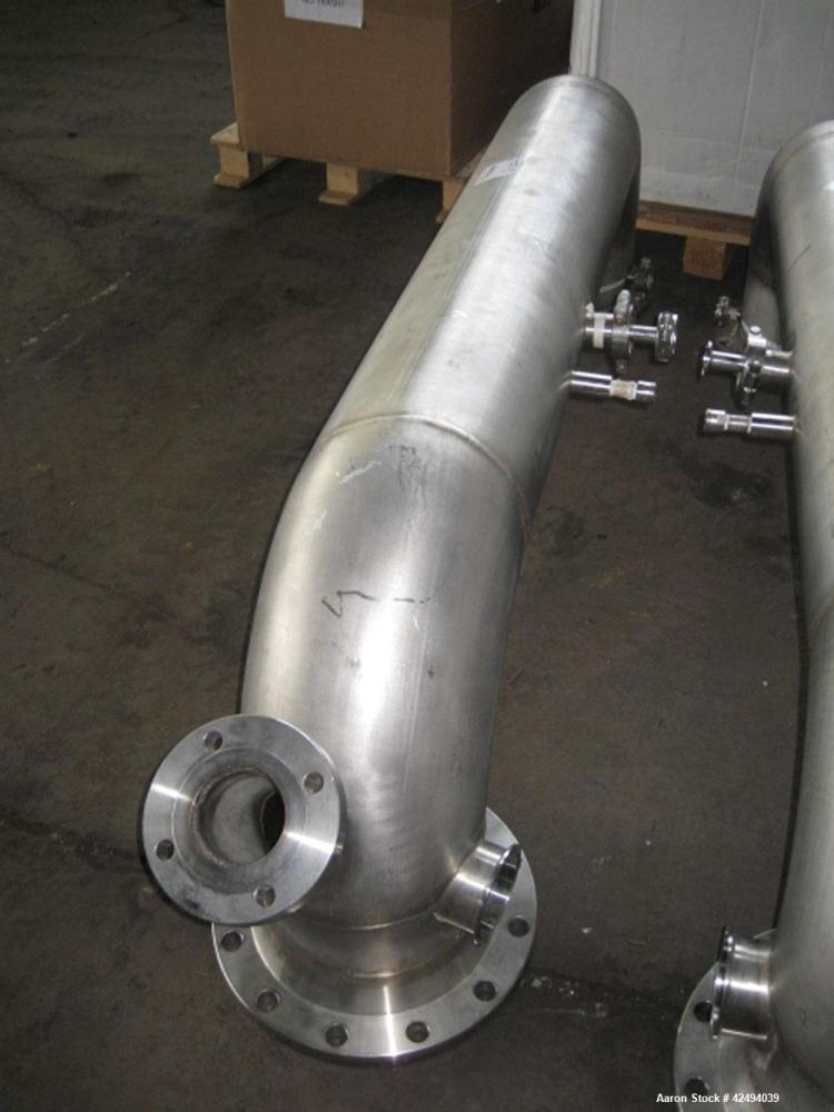 Used Artisan Rotoherm evaporation system, consisting of (1) 5 sq ft surface area Artisan Rototherm counter-curent evaporator, 316L stainless steel construction, approximately 18" diameter x 48" long ...