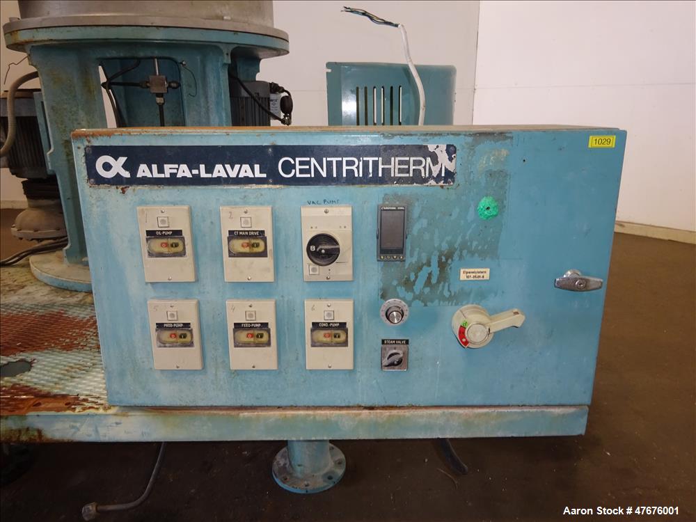 Used- Alfa-Laval Centri-Therm Centrifugal Evaporator, Model CT-6