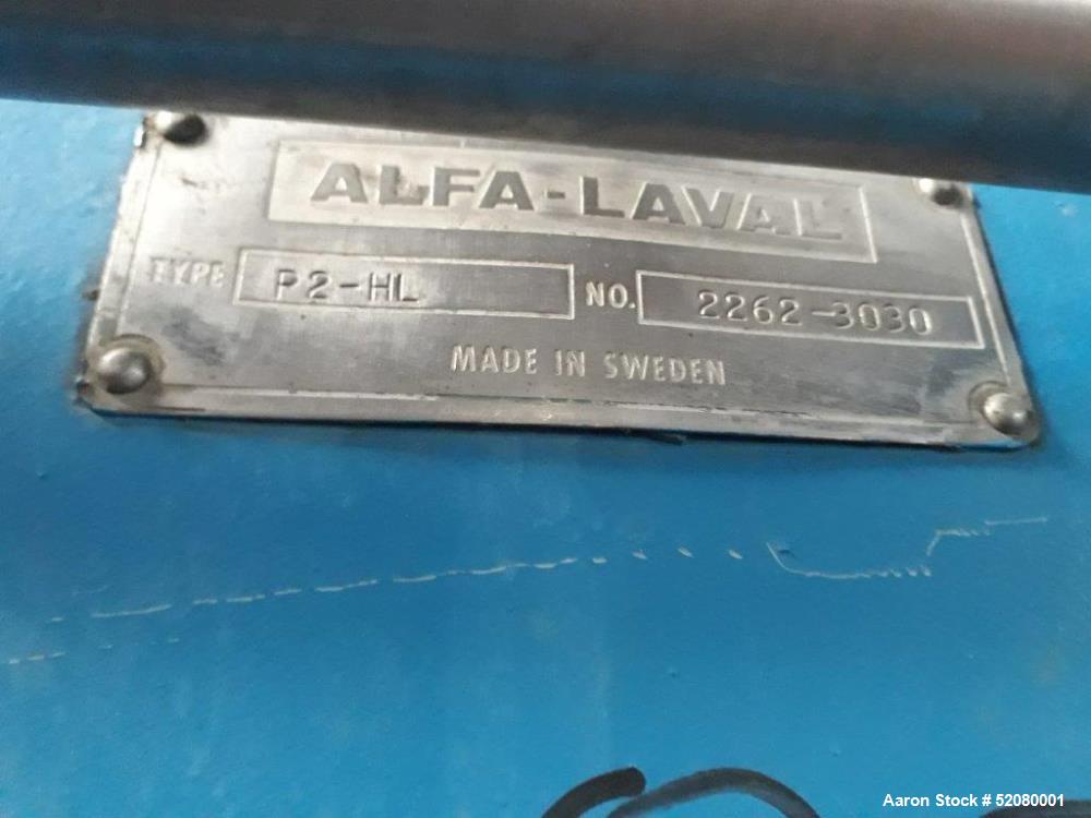 Used Alfa-Laval Centri-Therm Centrifugal Evaporation System