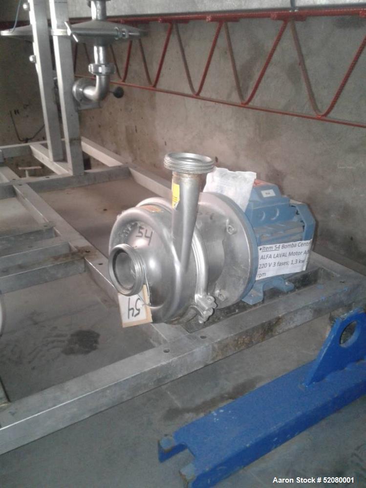 Used Alfa-Laval Centri-Therm Centrifugal Evaporation System