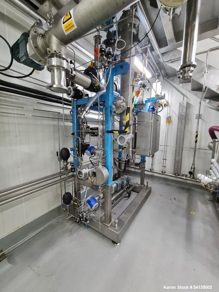 Used Artisan Horizontal Thin Film Evaporator,  316 Stainless steel. Max AWP 60 PSIG 570 deg F shell, Max Aewp 165 PSIG at 570, Min DMT  20 deg F at 60 PSIG, Max AWP 150 PSIG at 570 deg F, Max AEWP 15...