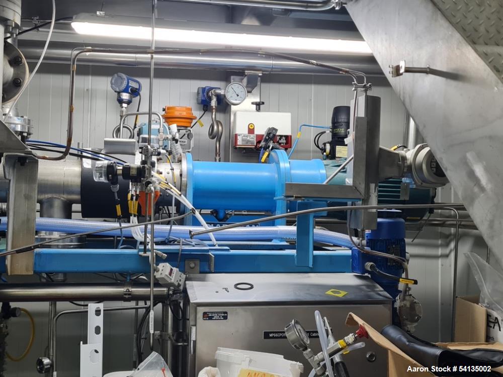 Used Artisan Horizontal Thin Film Evaporator,  316 Stainless steel.