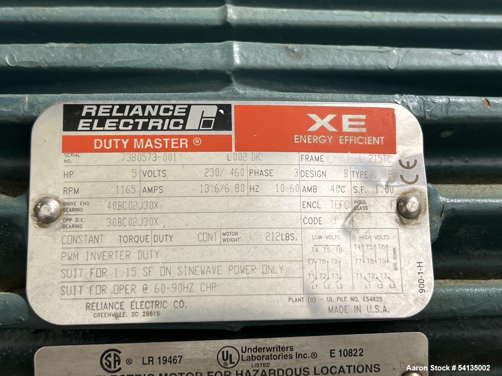 Used Artisan Industries Horizontal Thin Film Evaporator | 316 Stainless Steel | 5 HP Main Drive | 60 PSIG @ 570°F | NB# 2625 | Built 2007 | Mounted on Frame with Controls