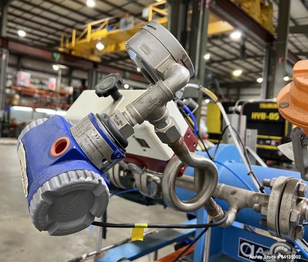 Used Artisan Industries Horizontal Thin Film Evaporator | 316 Stainless Steel | 5 HP Main Drive | 60 PSIG @ 570°F | NB# 2625 | Built 2007 | Mounted on Frame with Controls