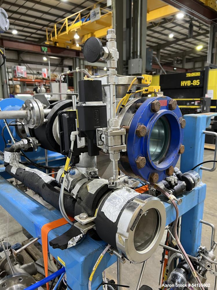 Used Artisan Industries Horizontal Thin Film Evaporator | 316 Stainless Steel | 5 HP Main Drive | 60 PSIG @ 570°F | NB# 2625 | Built 2007 | Mounted on Frame with Controls