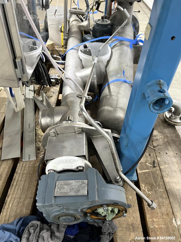 Used Artisan Industries Horizontal Thin Film Evaporator | 316 Stainless Steel | 5 HP Main Drive | 60 PSIG @ 570°F | NB# 2625 | Built 2007 | Mounted on Frame with Controls