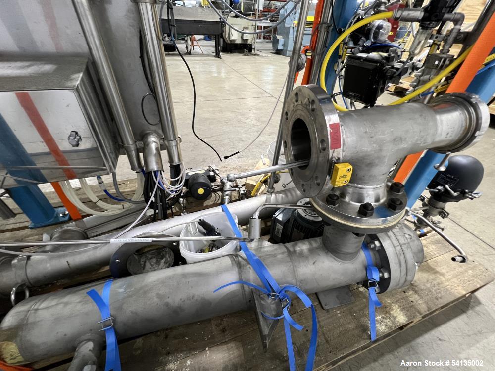 Used Artisan Industries Horizontal Thin Film Evaporator | 316 Stainless Steel | 5 HP Main Drive | 60 PSIG @ 570°F | NB# 2625 | Built 2007 | Mounted on Frame with Controls